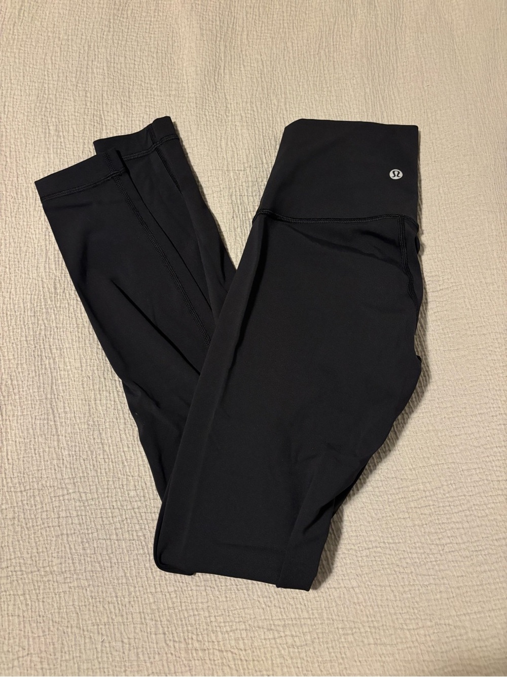lululemon athletica Black High-Rise Leggings with Logo
